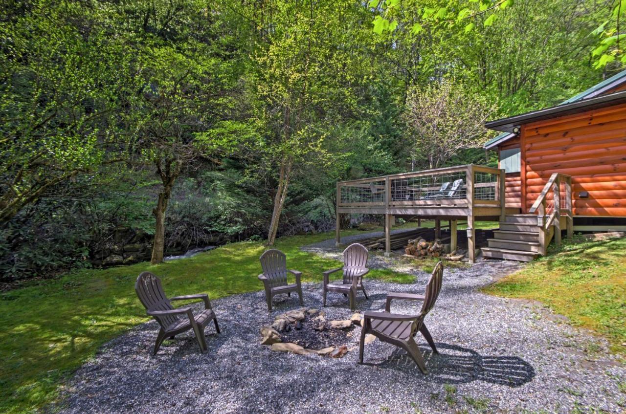 Bryson City Cabin With Fire Pit On Coopers Creek! 外观 照片
