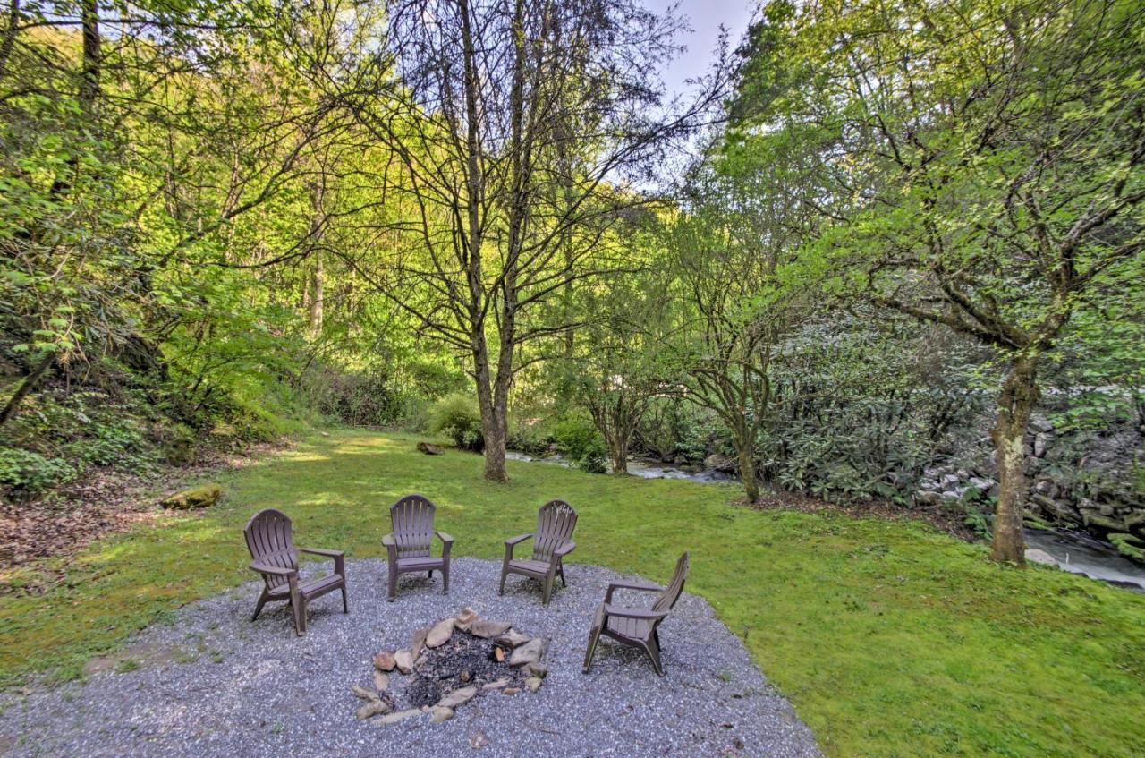 Bryson City Cabin With Fire Pit On Coopers Creek! 外观 照片