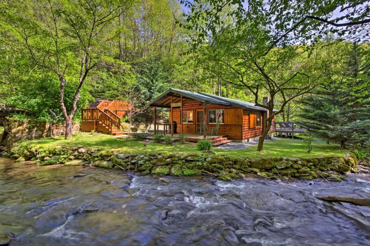 Bryson City Cabin With Fire Pit On Coopers Creek! 外观 照片